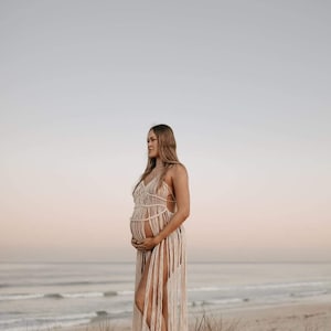 Lisa Macrame Maternity Dress for photo shoot, beach or festival