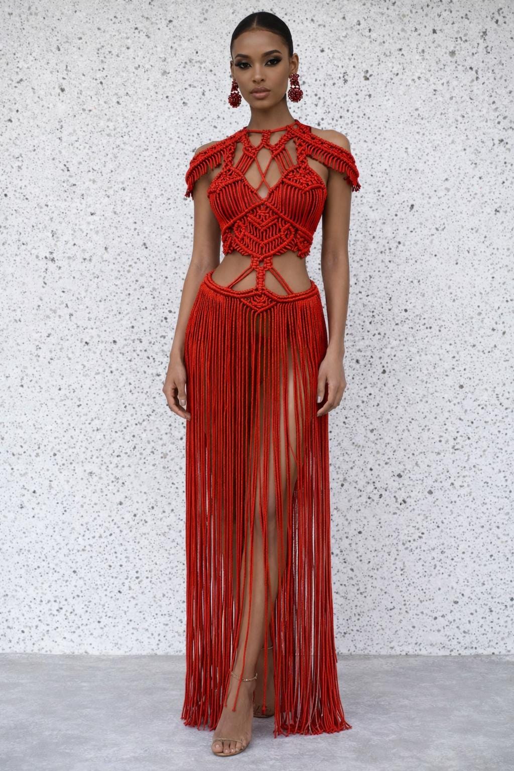 Red Rope Dress - Etsy