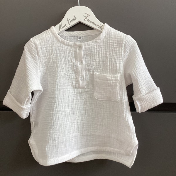 Langarmshirt Baby Musselin