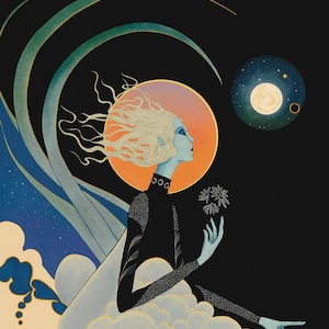 Dream Breather | 8.5x11 Art Print | Watercolor painting, fantasy, mystical, dark fairytale