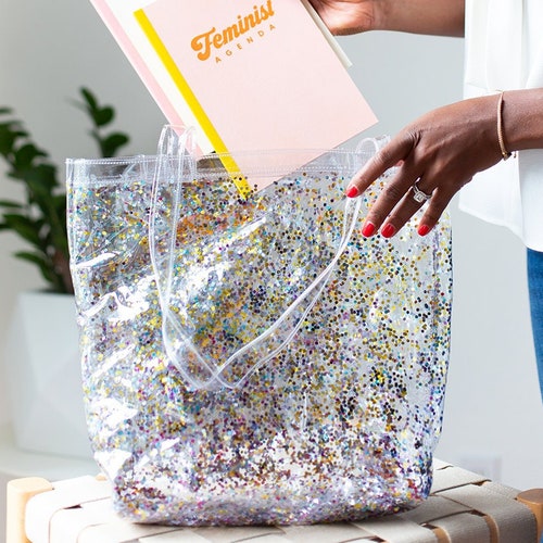 Confetti Daily Grind Confetti Shoulder Bag Clear Confetti Etsy