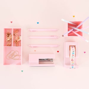 Blush Pink Desk Set