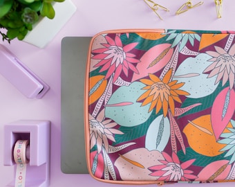 Florale Nächte Laptop Tasche