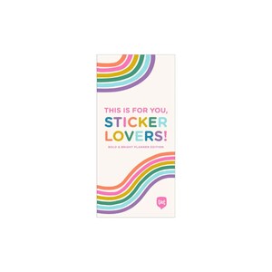 Sticker Booklet Bold & Bright Planner Edition