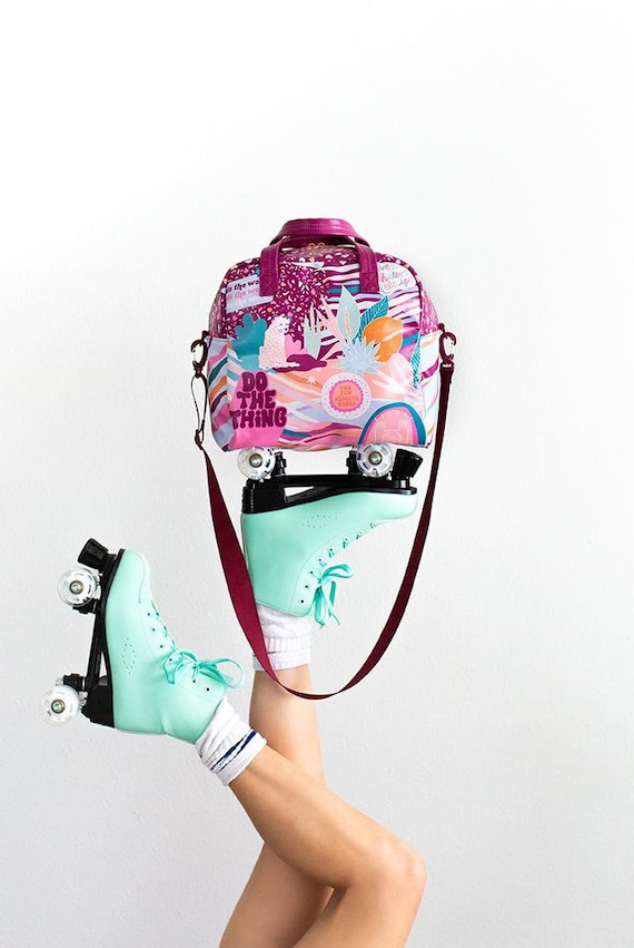 Roller Sac Pour Patins à Glace, Sac Pour Transport Sacoche Chaussures Pochette Patins à Roulettes Sac De Rangement Portable Pour Chaussures De Roller Patins