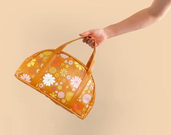 Lil Miss Sunshine - Flower Power, Vegan Leather Purse, 70s Purse, 70s Handbag