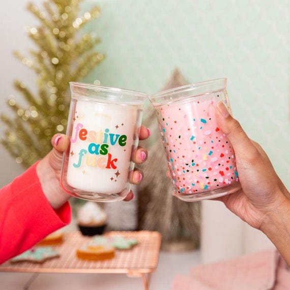Holiday Element Glass Tumbler