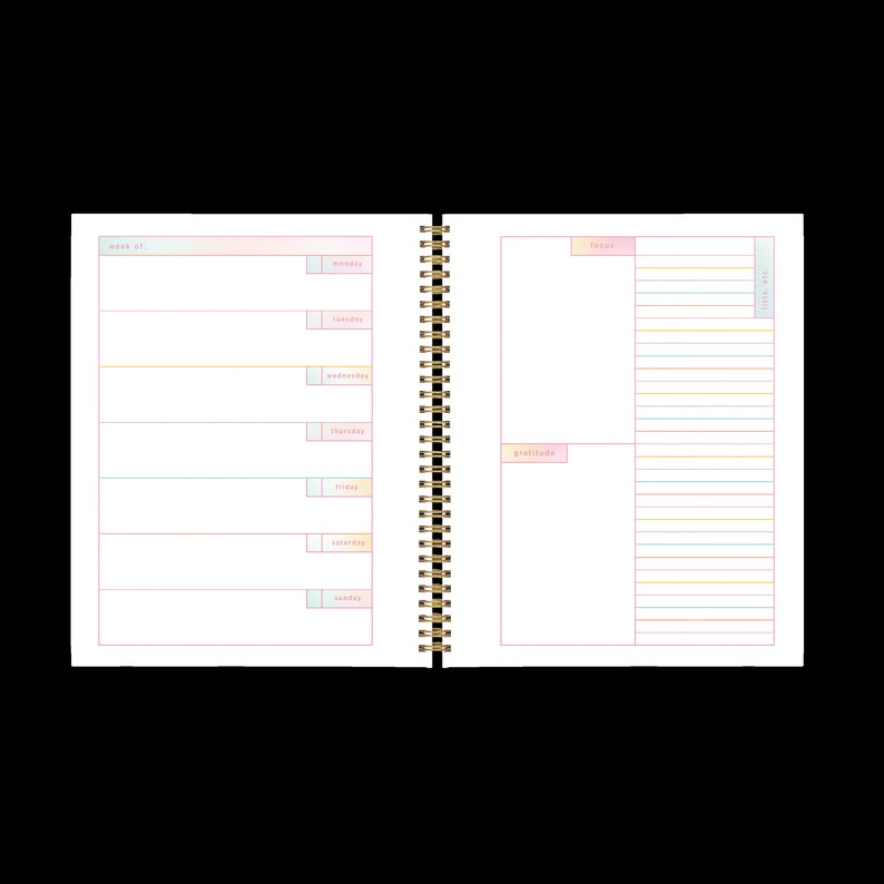 Perpetual Planner - Rainbow Gradient - Talking Out Of Turn