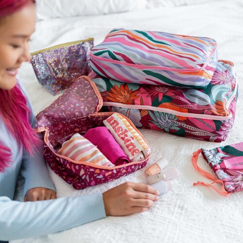 Linen Packing Cubes Clothing Storage Travel Cubes Luggage Etsy