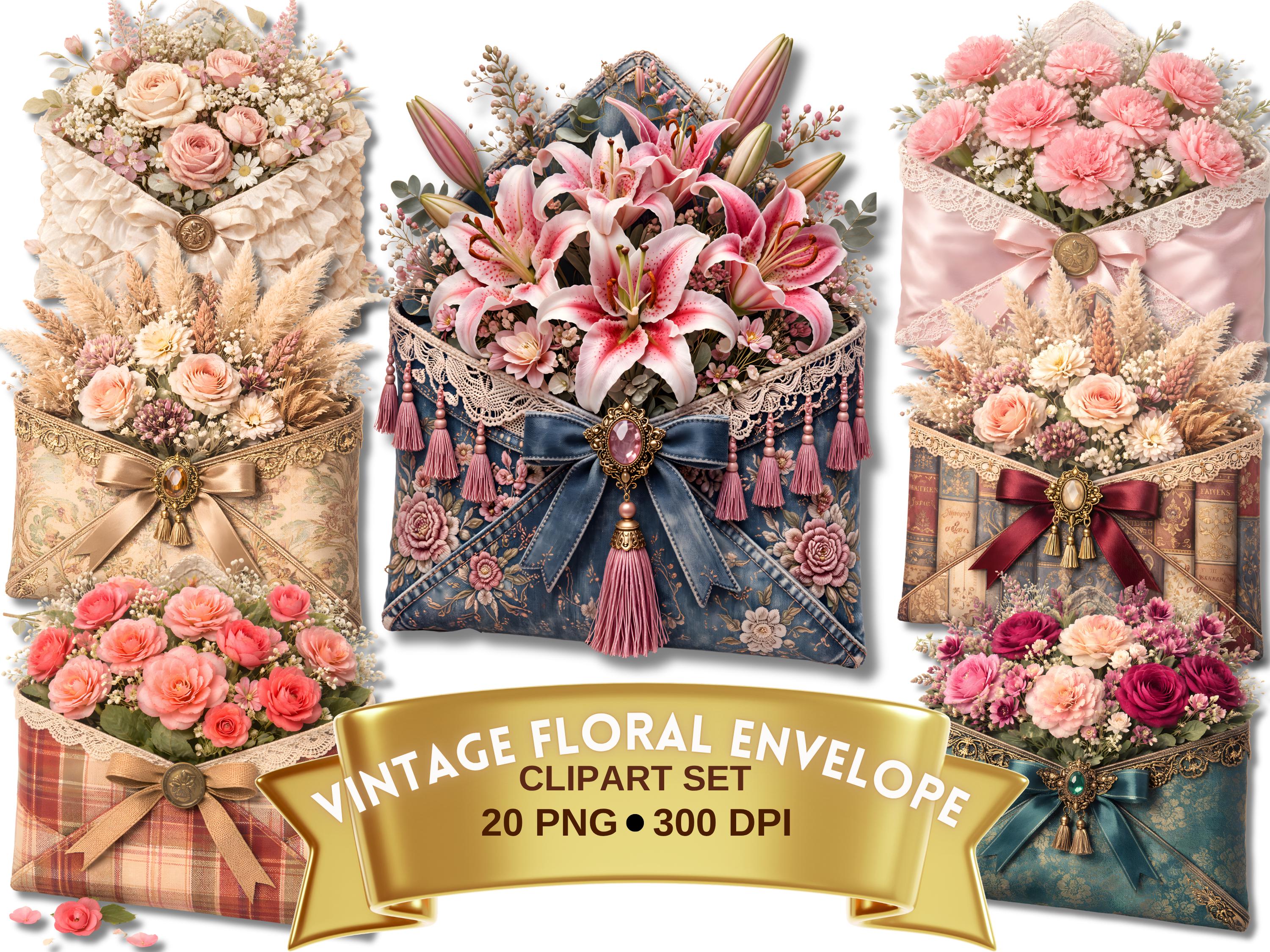 フランス アンティーク 花かご&リボン 薔薇リボン刺繍ボックス ローズ 
