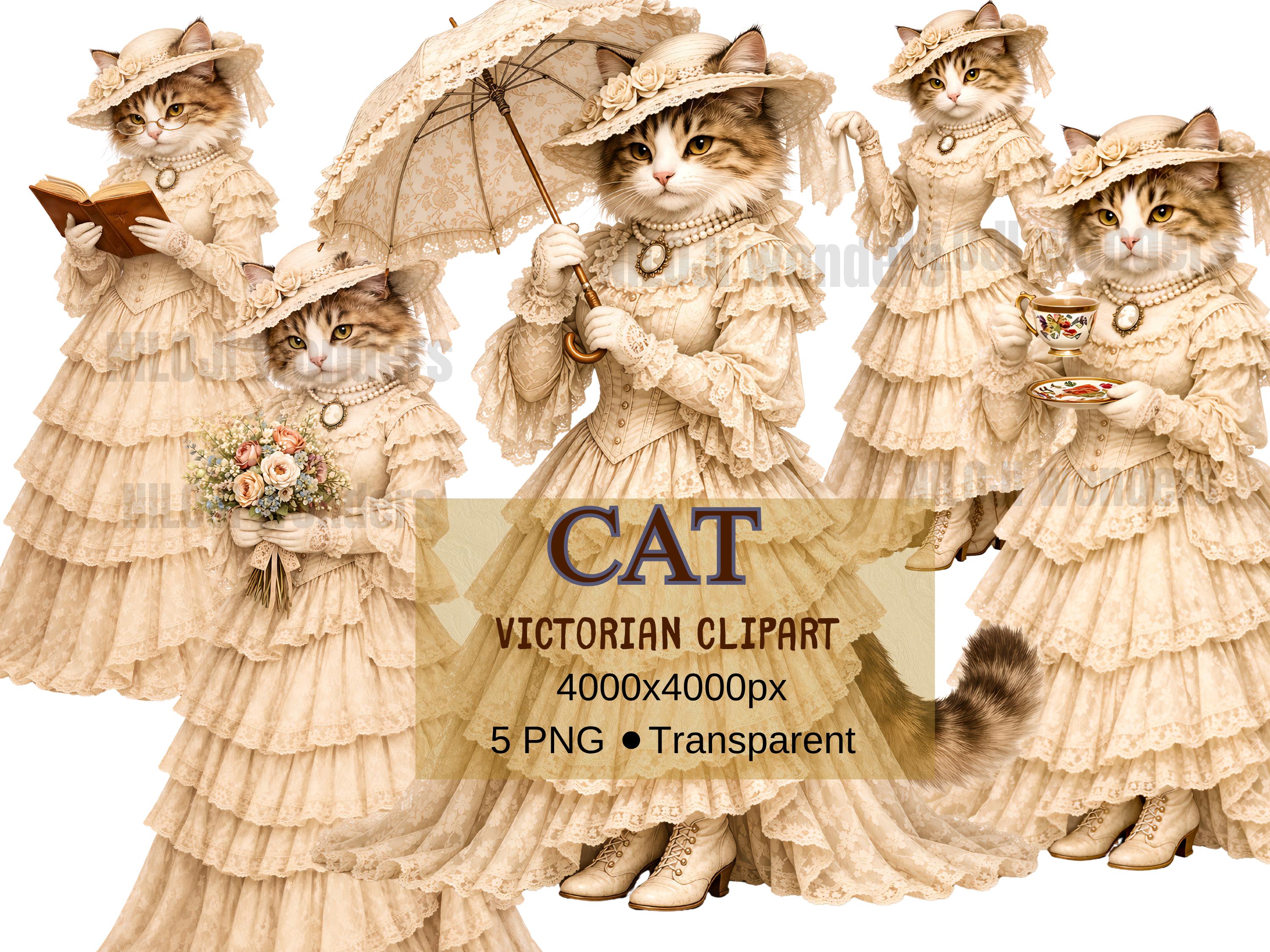 Cat Victorian Dress - Etsy