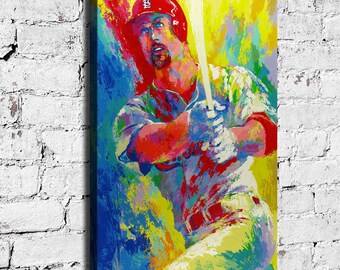 HD Print LeRoy Neiman Willie Stargell Home Art Decor Painting on Canvas 24x36