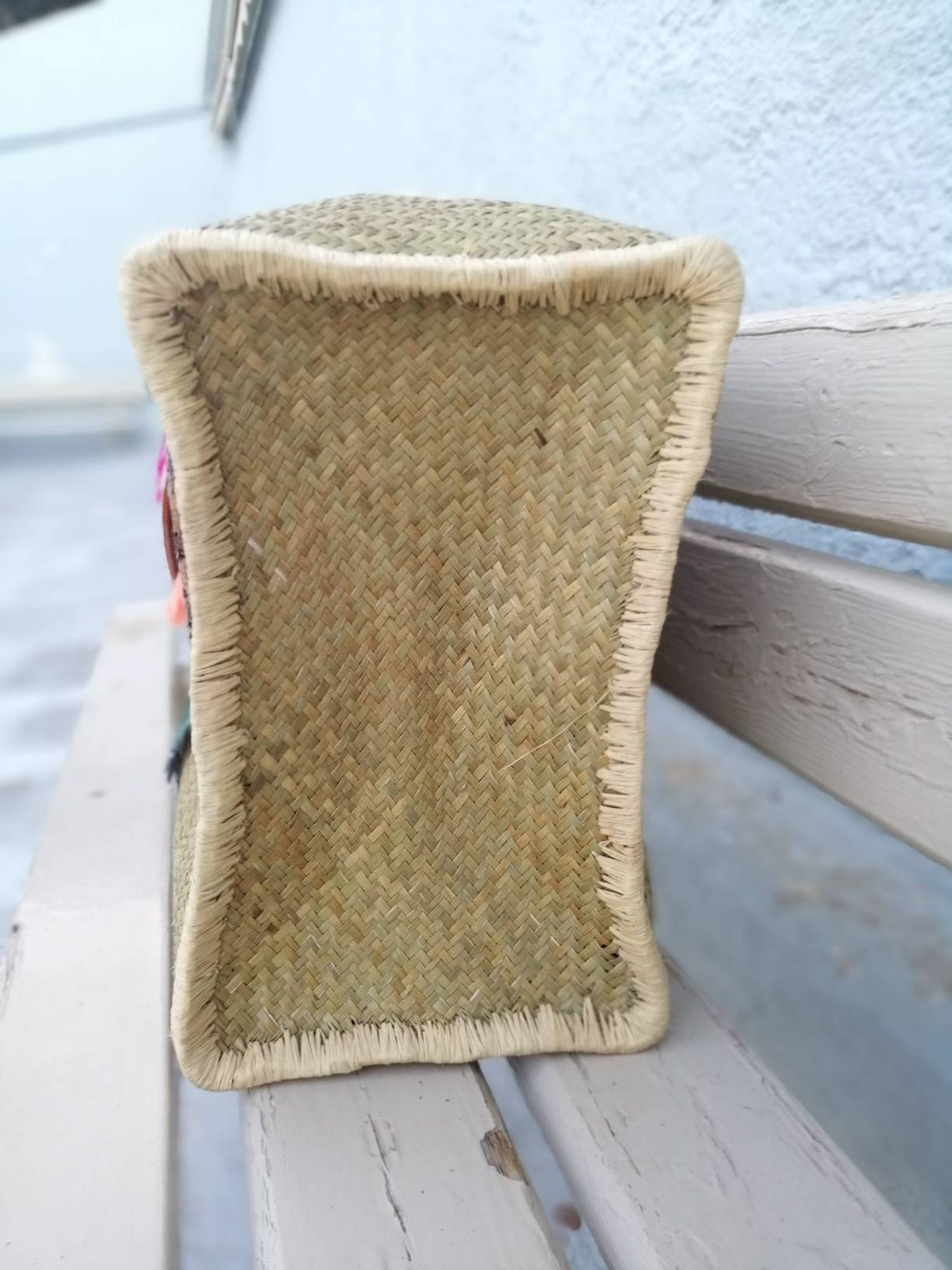 Handmade Straw Beach Bag. Raffia Madagascar Bag. Big straw Etsy