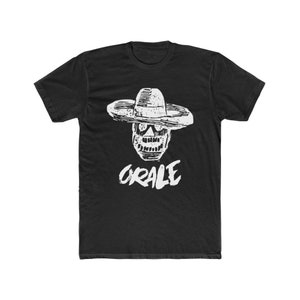 Orale Skull Cowboy Vaquero Mexico Men&#39;s Cotton Crew Tee