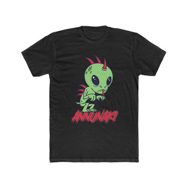 Annunaki Reptilian Alien Tshirt Men's Cotton Crew Tee