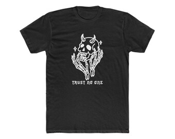 TRUST NO ONE - Men's Devil Skull Graphic Tee