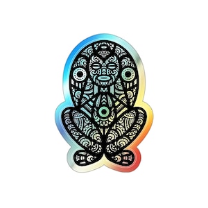 Atabey Taino Goddess Boriken Holographic Die-cut Stickers