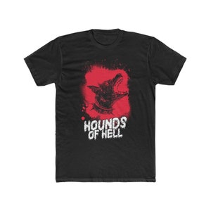 Hounds of Hell Horror Demon Dogs Men&#39;s Cotton Crew Tee