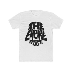 New York The Empire State Vader Sith Typografie Men&#39;s Cotton Crew Tee