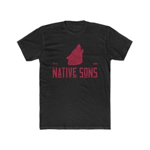 Wolf Howl Native Sons Americana Men&#39;s Cotton Crew Tee