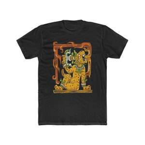 Jaguar Mayan Mesoamerican Men&#39;s Cotton Crew Tee