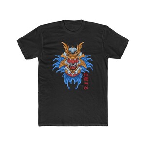 Oni Samurai Demon Conquer Men&#39;s Cotton Crew Tee
