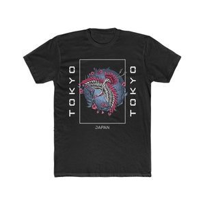Flying Crane Tokyo Japan Men&#39;s Graphic Tee
