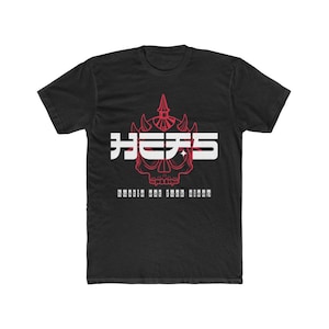 HEFS Skull Biker Hells Angel Hustle Men&#39;s Cotton Crew Tee