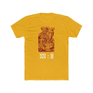 Bible Revelations Slay The Dragon 20:2 Men&#39;s Cotton Crew Tee