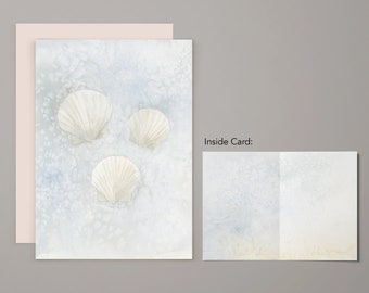 Seashell Watercolor Greeting Card | Empathy Support Note Card
