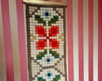 Norway long folk embroidery hanging