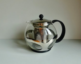 Swiss Bodum teapot ASSAM tea coffee press  modern Danish kitchen  decor. 1980