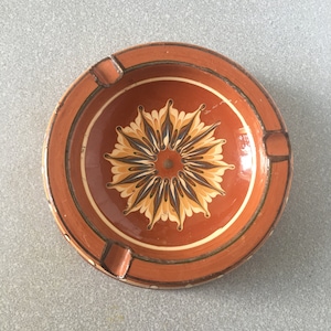 Sweden ceramic ashtray hand painted  1960s