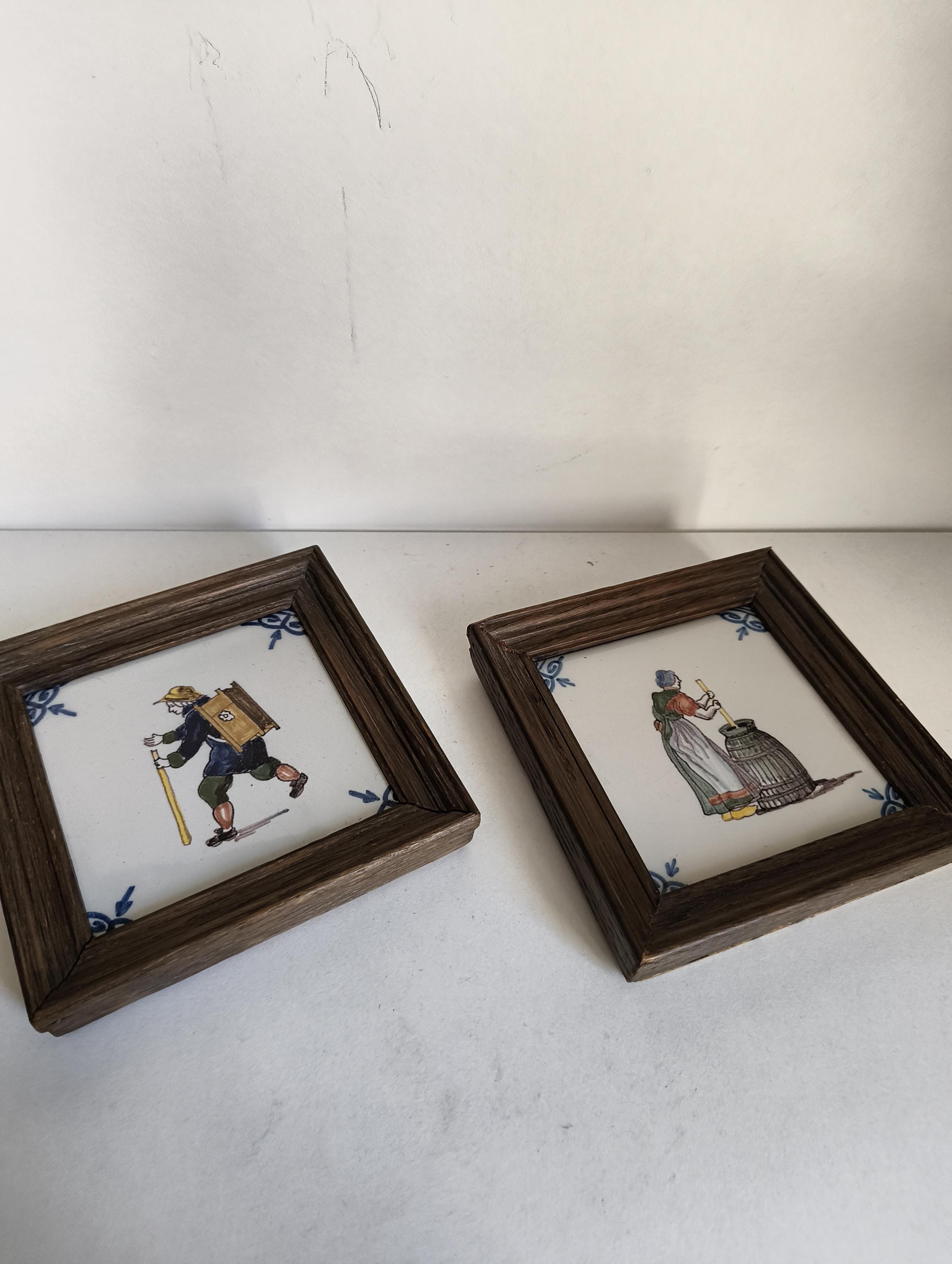 Dutch Royal Tichelaar Makkum Farm Village Ceramic Tiles - Etsy