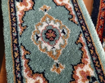 Small carpet kilim rug original hand made table decor 1990
