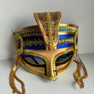 Italian Venetian gorgeous mask masquerade  hand made authentic style 1990