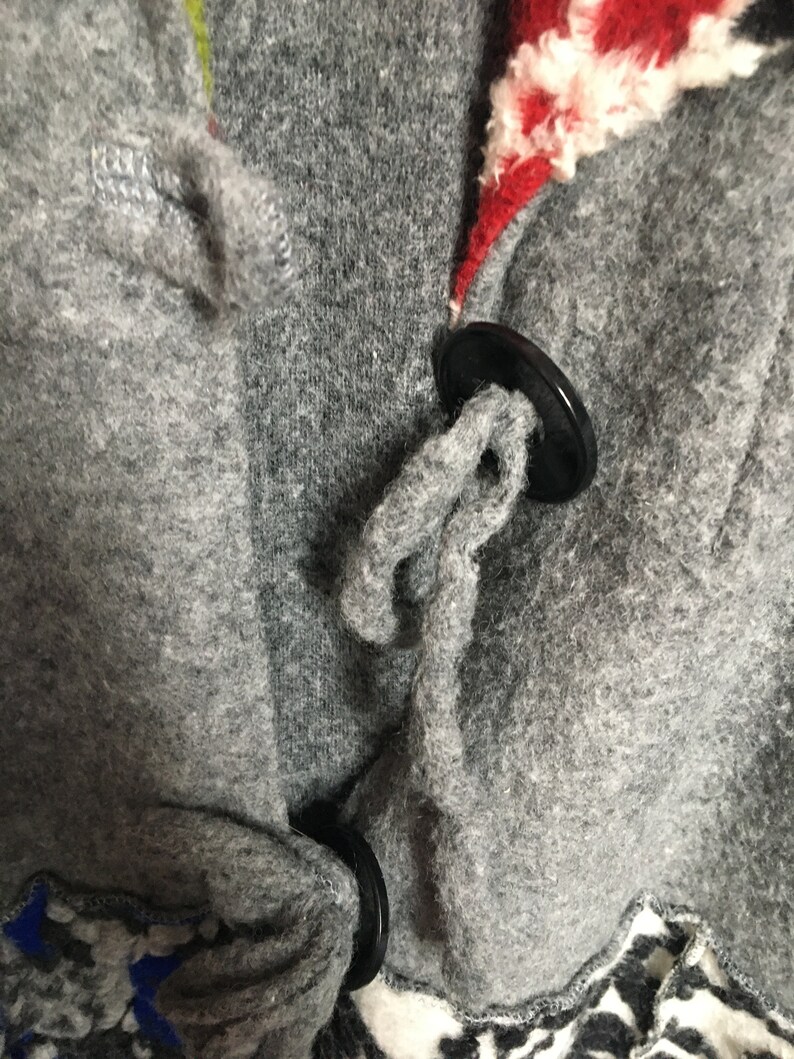 Italian Large women felt wool coat Made in Italy Women clothing 1990s