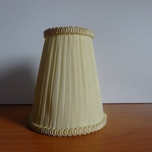 Sweden lamp shade bedroom bedside  pastel cream color . Mid century lighting decor. 1960