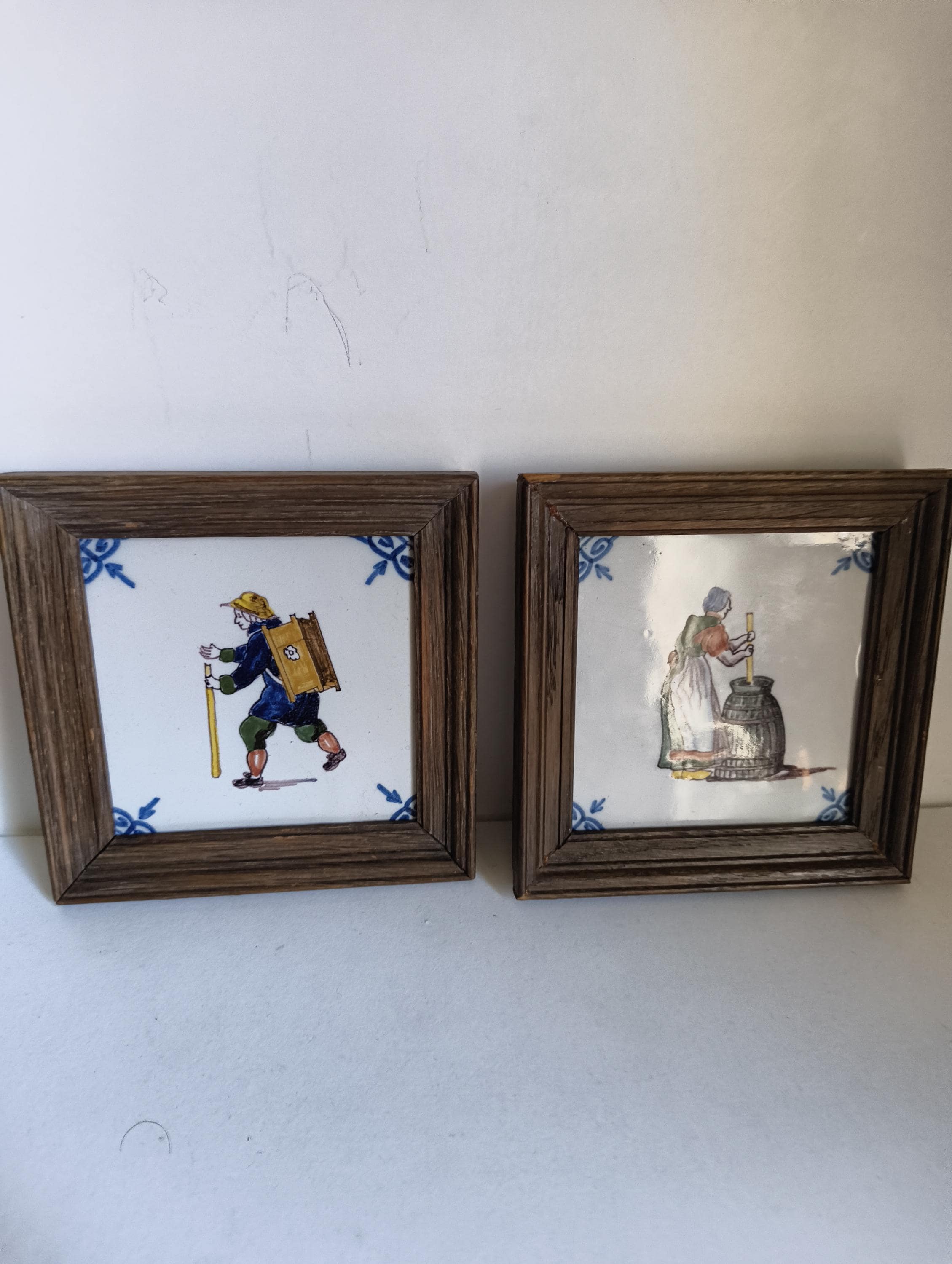 Dutch Royal Tichelaar Makkum Farm Village Ceramic Tiles - Etsy