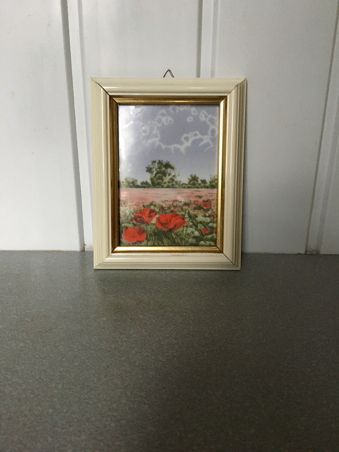 Gravure ancienne - Scène rurale encadrée bois doré (28x21,7 cm