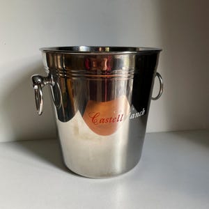 Vintage French Castell Blanch champagne ice bucket