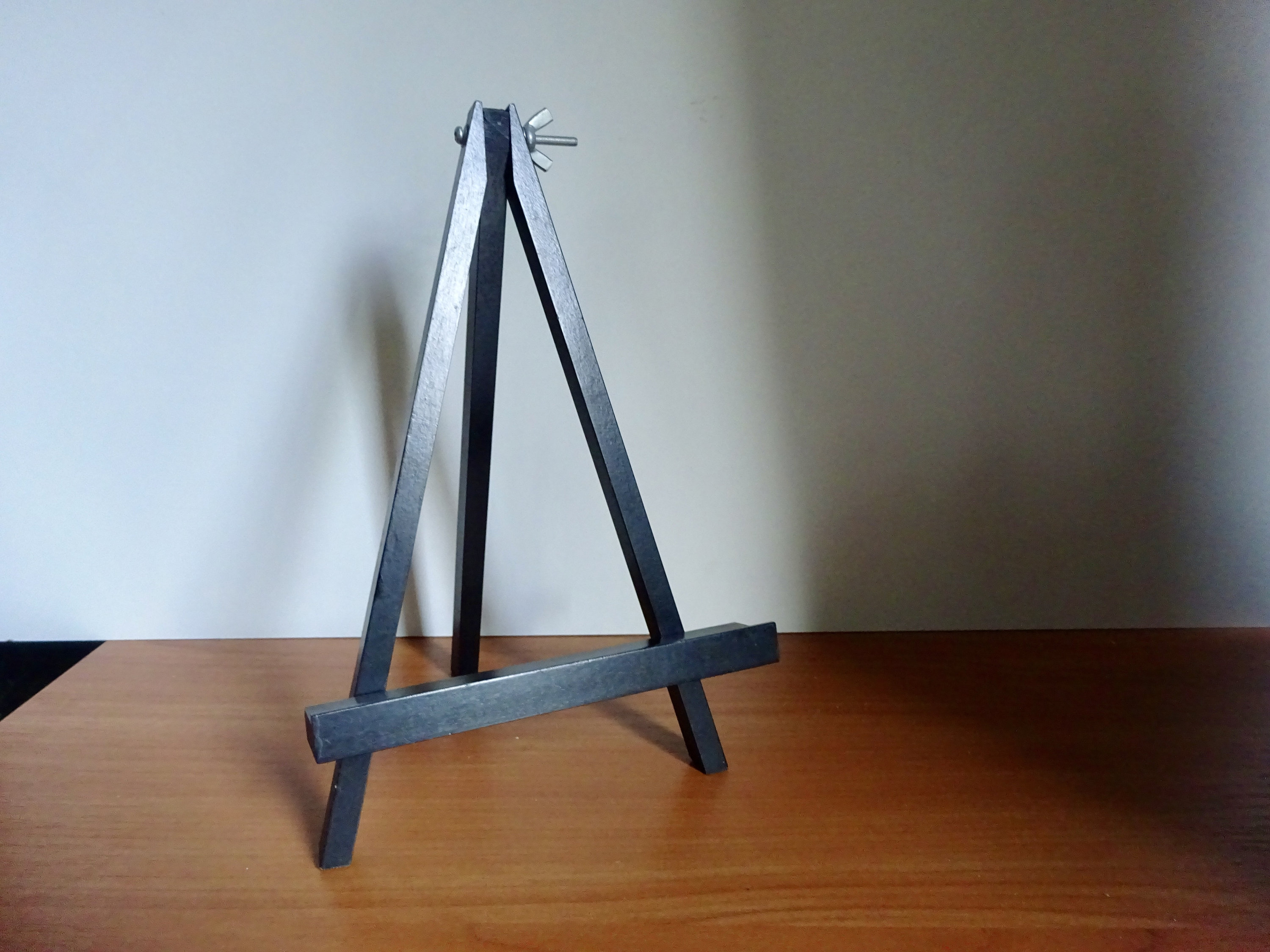  Funeral Easel Stand, Black Easel Stand for Picture, Acrylic  Sign Stand, Easel for Memorial Service, Beveled Wood, 65 Inch Tall, Wooden Floor  Easels for Display