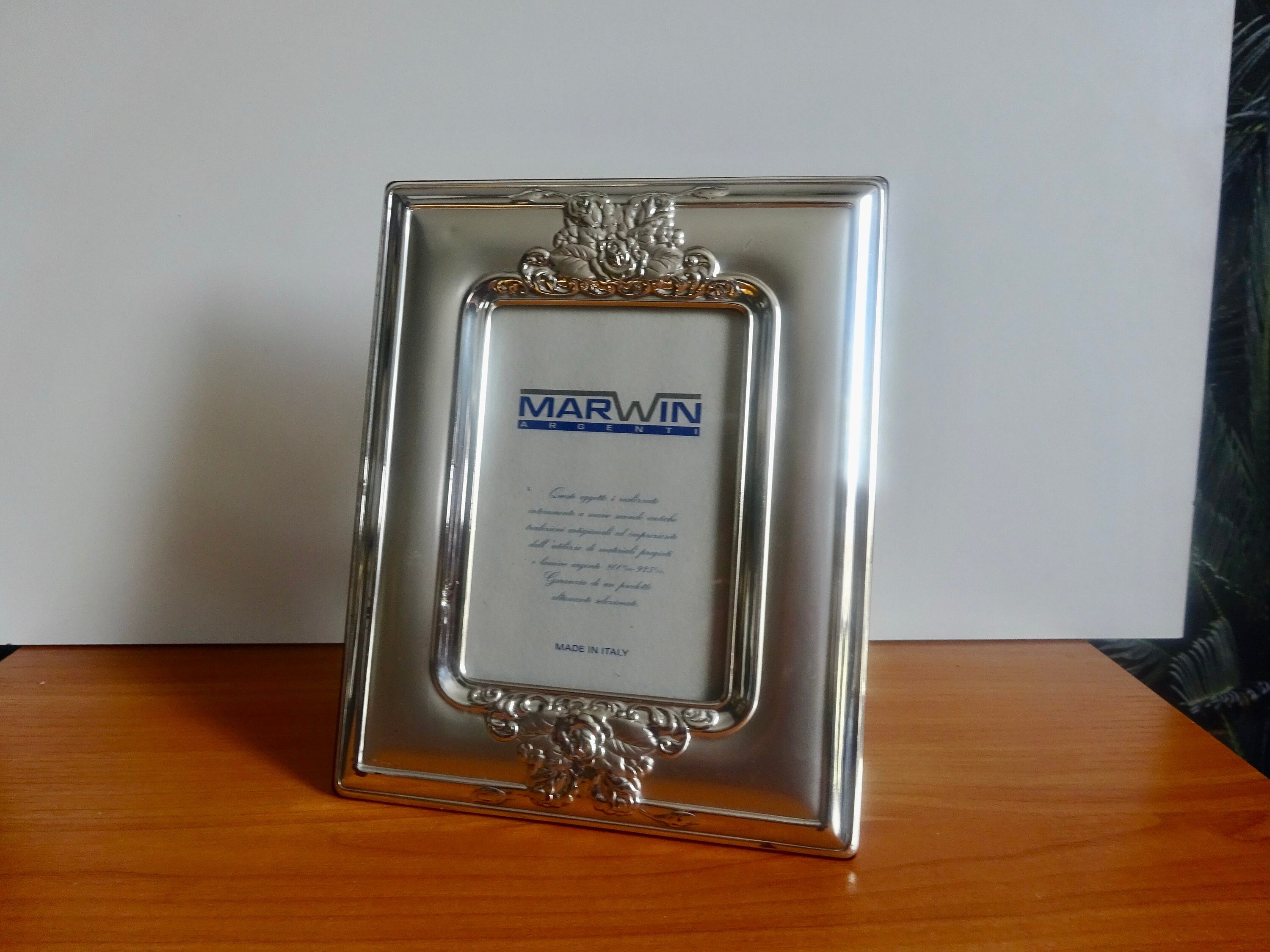 新品 イタリア製 銀製 写真立て Arval Argenti Valenza社製 新品 イタリア製 銀製 写真立て Arval Argenti Valenza社製