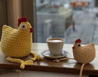 Crochet Chicken Amigurumi Pattern – Easy Farm Animal Plush Toy (PDF Download + Video Tutorial) N1