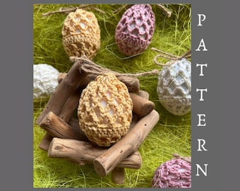 Crochet Easter Egg Cover Pattern: Handmade Lace Decoration (Digital Download) (PDF Pattern + Video)