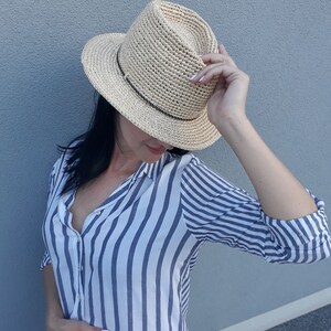 Cowgirl hat crochet pattern Safari hat Cowboy hat pattern Personalized Sun hat Western hat  Summer hat pattern Raffia hat  Fedora hat