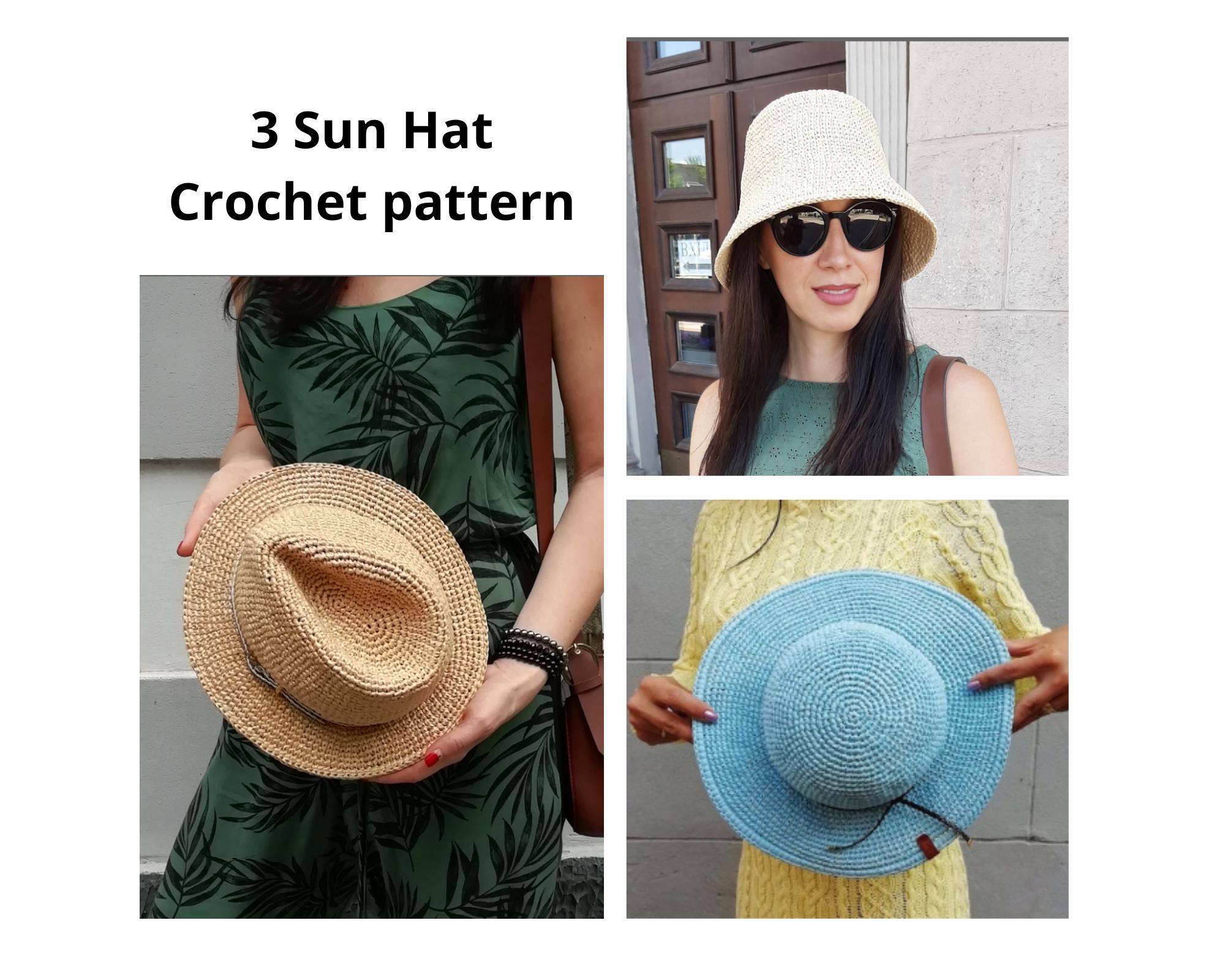Crochet Raffia Cowgirl Hat - Etsy