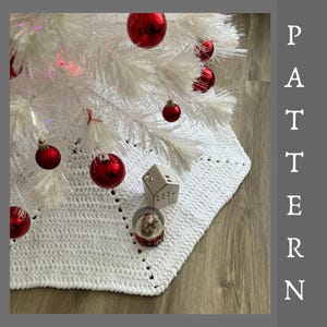 Tannenbaum-Rock Häkelanleitung: Plush Holiday Decor (PDF+ Video) Weihnachtsschmuck, Weihnachtsdecke Häkelanleitung Teppich häkeln