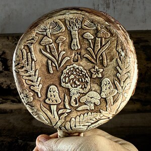 Handmade Ceramic Mushroom Mug, 18 oz Woodland Coffee & Soup Mug – Under the Ferns afbeelding 4