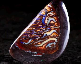 Australian Boulder Opal Pendant (32mm x  19mm. 40.00cts)